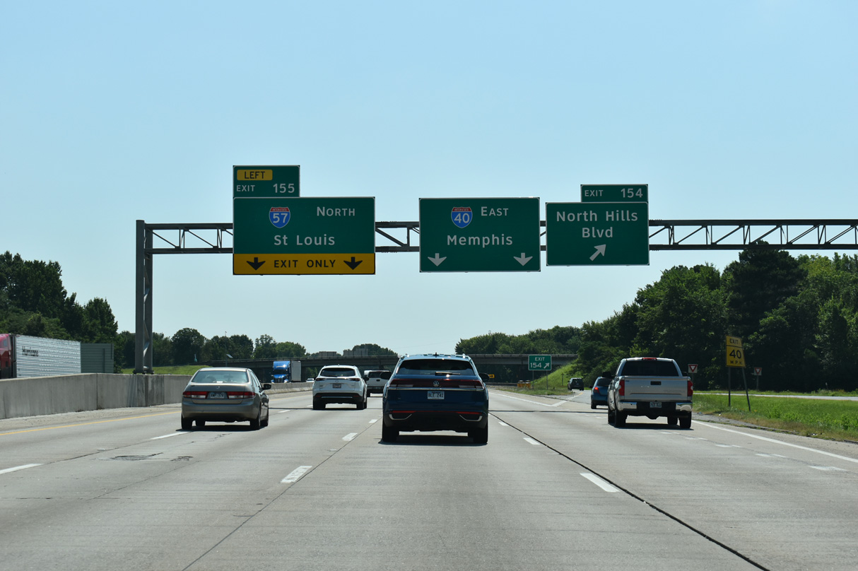 I-40/US 67-167 east at I-57 - North Little Rock, AR