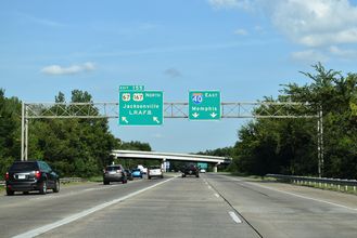 I-40/US 67-167 east at Future I-57 - North Little Rock, AR