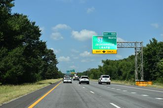 I-40 West at I-57/US 67-167 in North Little Rock, AR
