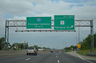 I-57 north at I-94 - Chicago, IL