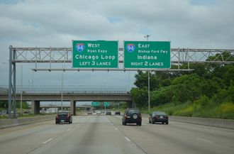 I-57 north at I-94 - Chicago, IL