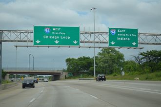 I-57 north at I-94 - Chicago, IL