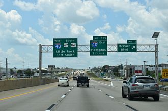 I-57-US 67/167 south at I-40 - North Little Rock, AR