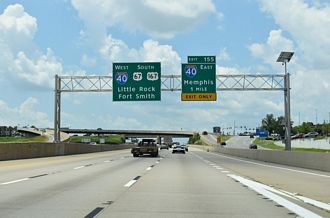 I-57-US 67/167 south at I-40 - North Little Rock, AR