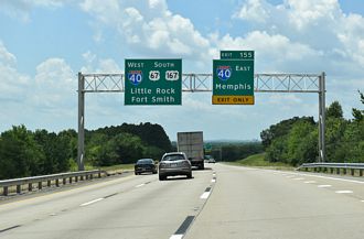 I-57-US 67/167 south at I-40 - North Little Rock, AR