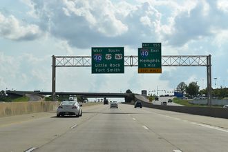 US 67/167 south at I-40 - North Little Rock, AR