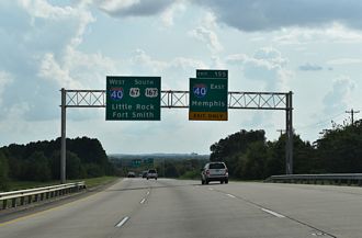 US 67/167 south at I-40 - North Little Rock, AR