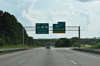 US 67/167 south at I-40 - North Little Rock, AR