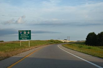US 67 South at I-57/US 412 in Walnut Ridge, AR