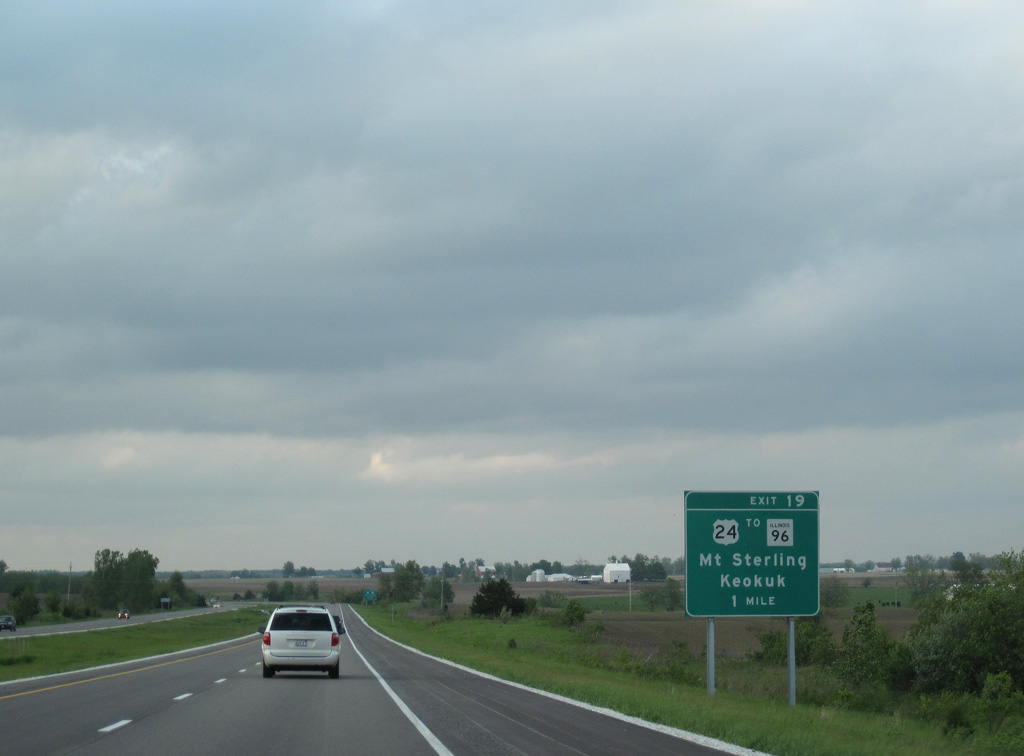 I-172 north at US 24 - Quincy, IL