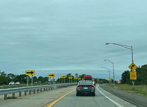 I-495 east at CR 58 - Calverton