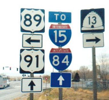 US 89/91 south at Business Loop I-15/84