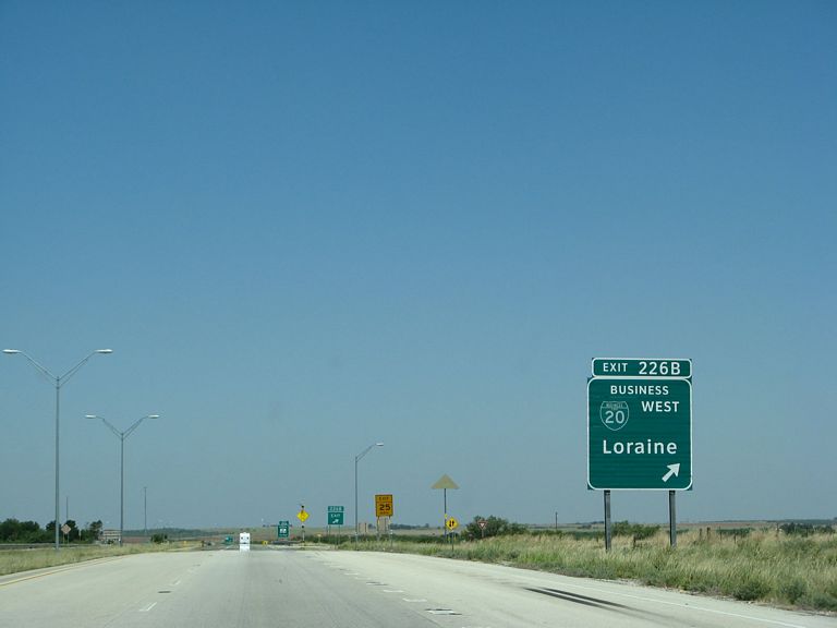IH 20 west at BL I-20K – Loraine, TX