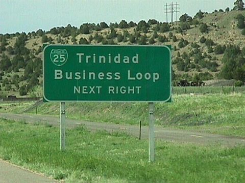 I-25 north at Business Loop I-25 in Trinidad, CO