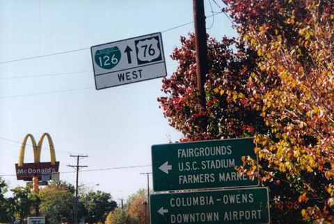 Business Spur I-126 overhead