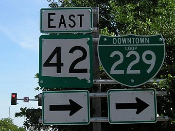 Business Loop I-229 east at SD 42 in Sioux Falls