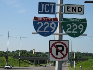 Business Loop I-229 south at I-229 in Sioux Falls, SD
