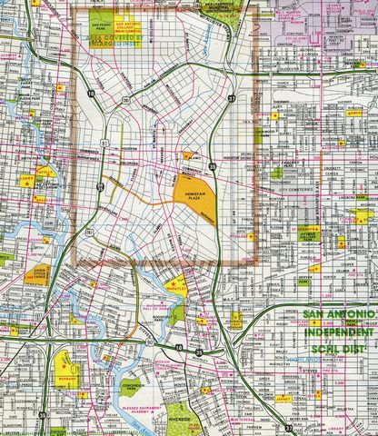 1981 map of San Antonio, Texas