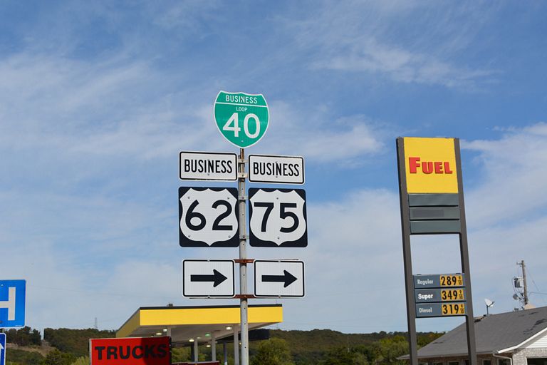 Business Loop I-40/US 62-75 Business east at Hornbeam Rd - Henryetta, OK