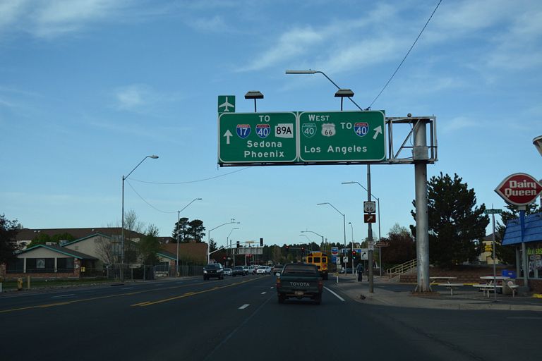 Business Loop I-40 west at SR 89A - Flagstaff, AZ