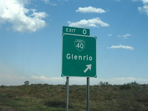 I-40 east at Business Loop I-40 - Glenrio, TX
