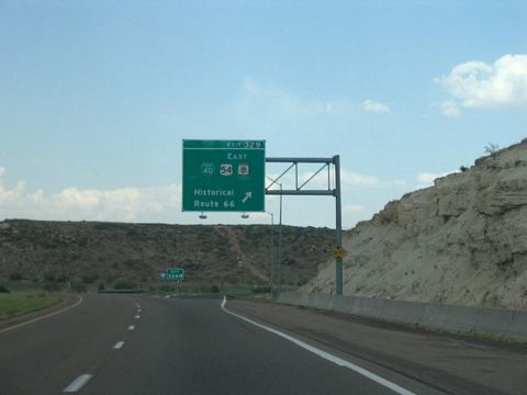 I-40 east at Business Loop I-40 - Tucumcari, NM