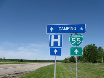 Business Loop I-55 north of Historic U.S. 66 at Forgarty, IL