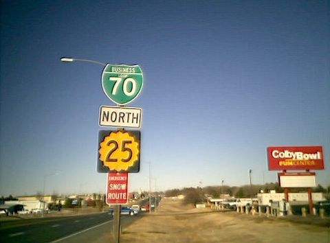 Business Loop I-70/K-25 north of College Drive in Colby, KS