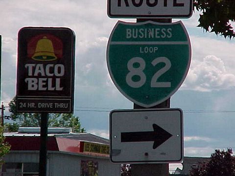 Business Loop I-82 west at N 8th Street in Yakima, WA