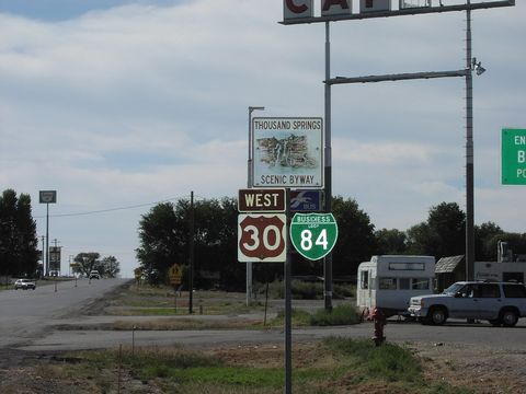 Business Loop I-84/US 30 west Bliss, Idaho