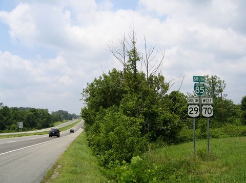 Business Loop I-85/US 29-70 south of I-85 in High Point, NC