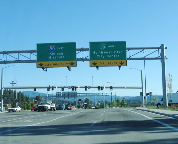 Ramsey Rd east at the former Business Loop I-90 in Couer d'Alene, ID
