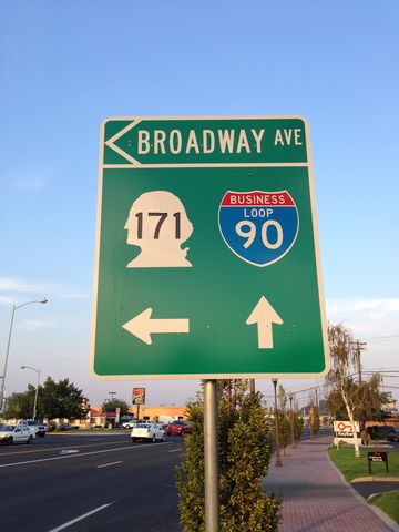 Business Loop I-90/SR 171 separation in Moses Lake, WA