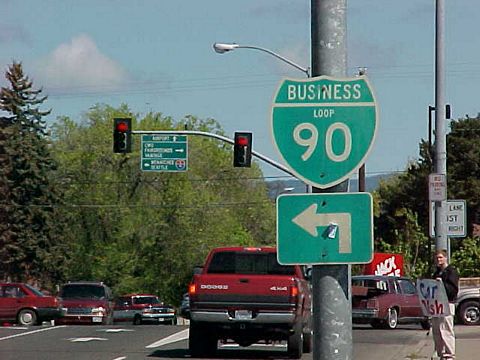 Business Loop I-90 west at University Wy in Ellensburg, WA