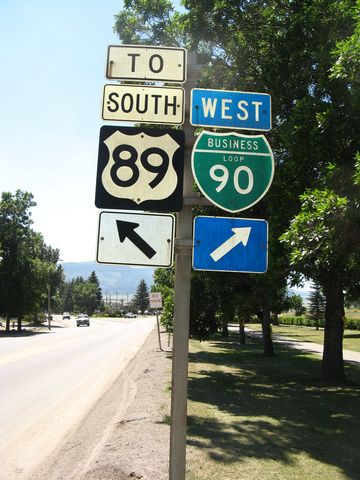 Park St at Business Loop I-90 in Livingston, MT