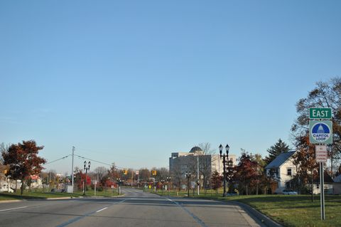 Capitol Loop north at St. Joseph Street in Lansing, Michigan