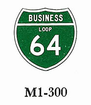 1963 Illinois MUTCD Business Loop Shield Specification