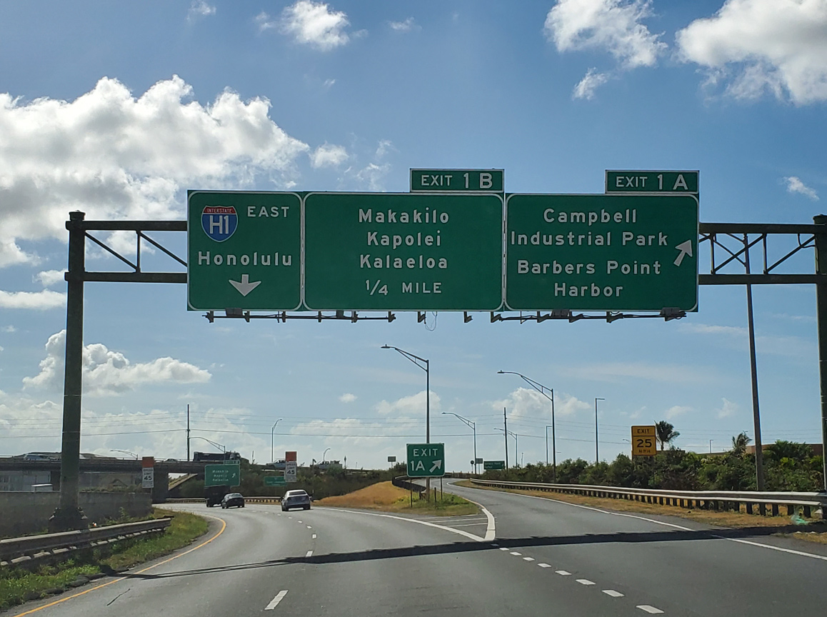 I-H1 east at Kalaeloa Bl - Oahu, HI