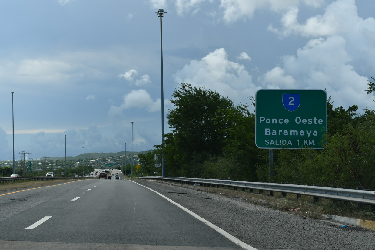 PR 52/PRI-1 south ahead of PR 2/PRI-2