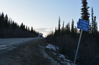 Alaska Time Zone sign