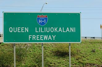 Interstate H1 in Hawaii is the Queen Liliuokalani Freeway