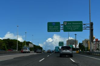 PR 18/PRI-1 north ahead of PR 22/PRI-2