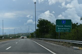 PR 52/PRI-1 south ahead of PR 2/PRI-2