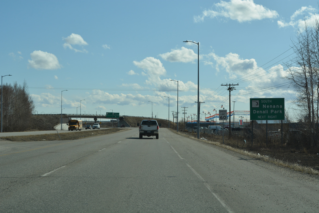SR 2/Richardson Hwy south at SR 3/Mitchell Expwy in Fairbanks, AK