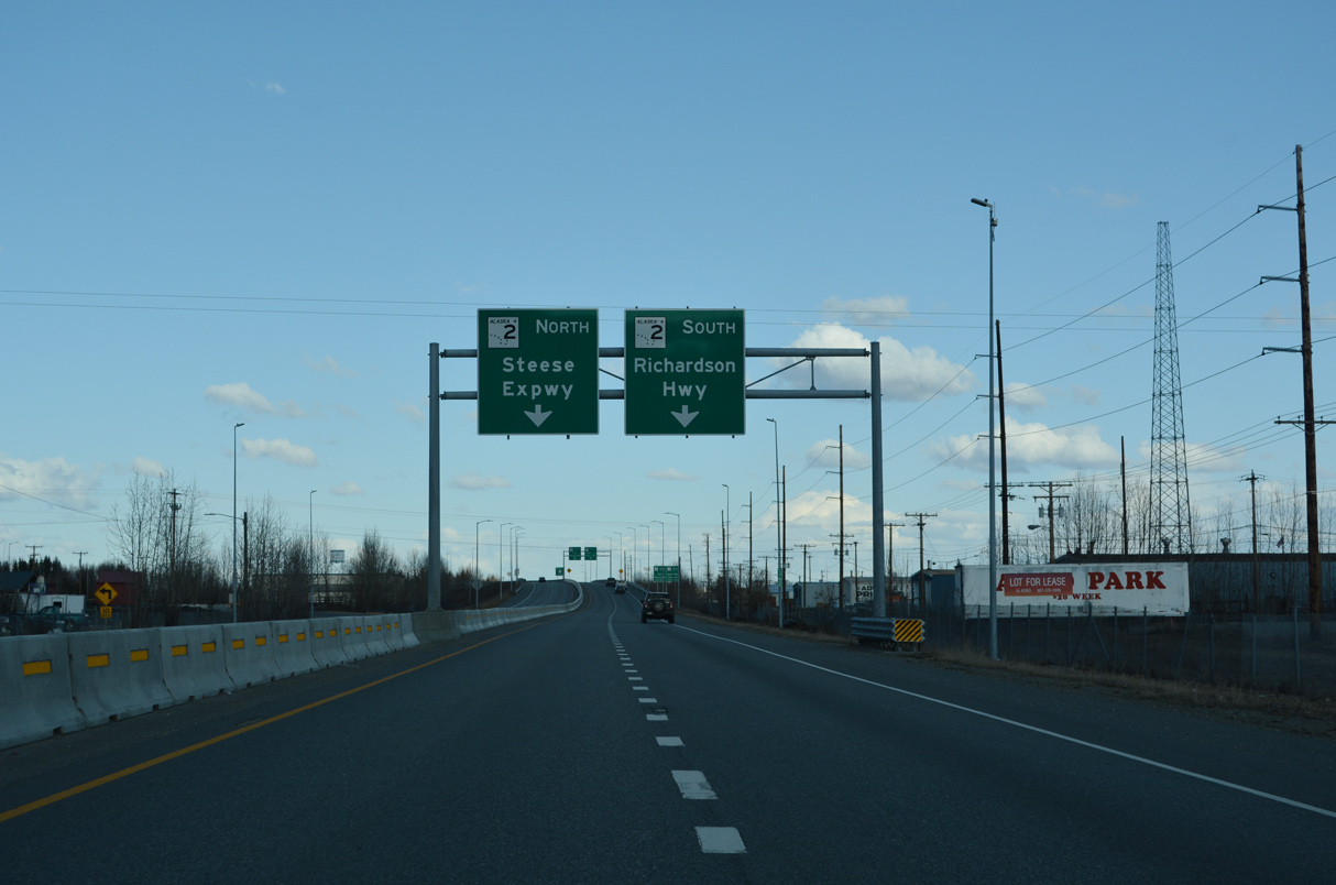 I-A3 a third of a mile west of the exchange with I-A2 south in Fairbanks, AK