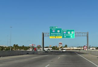 IH 2/US 83 east at IH 69E/US 77 - Harlingen, TX
