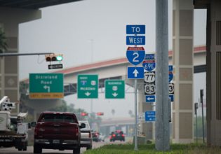 SS 206 west at IH 2/US 83 - Harlingen, TX