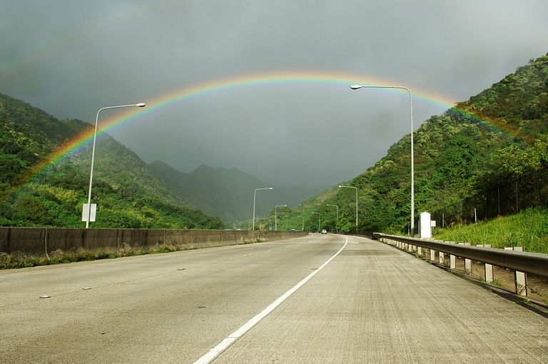 I-H3 east - Koolau Range