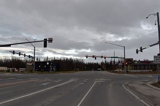 Kenai Spur Highway south at SR 1/I-A1 (Sterling Highway).