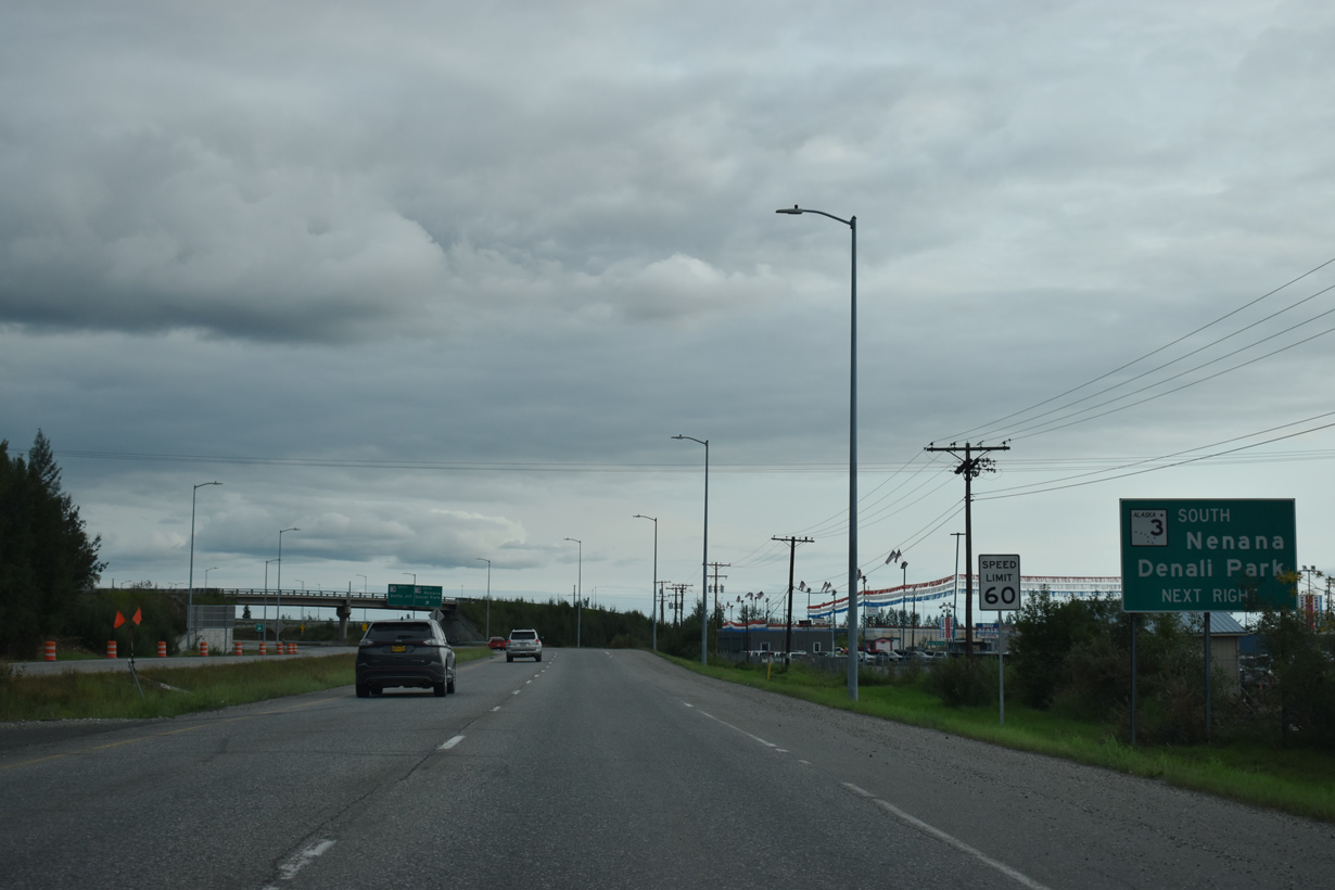 SR 2/Richardson Hwy south at SR 3/Parks Hwy in Fairbanks, AK